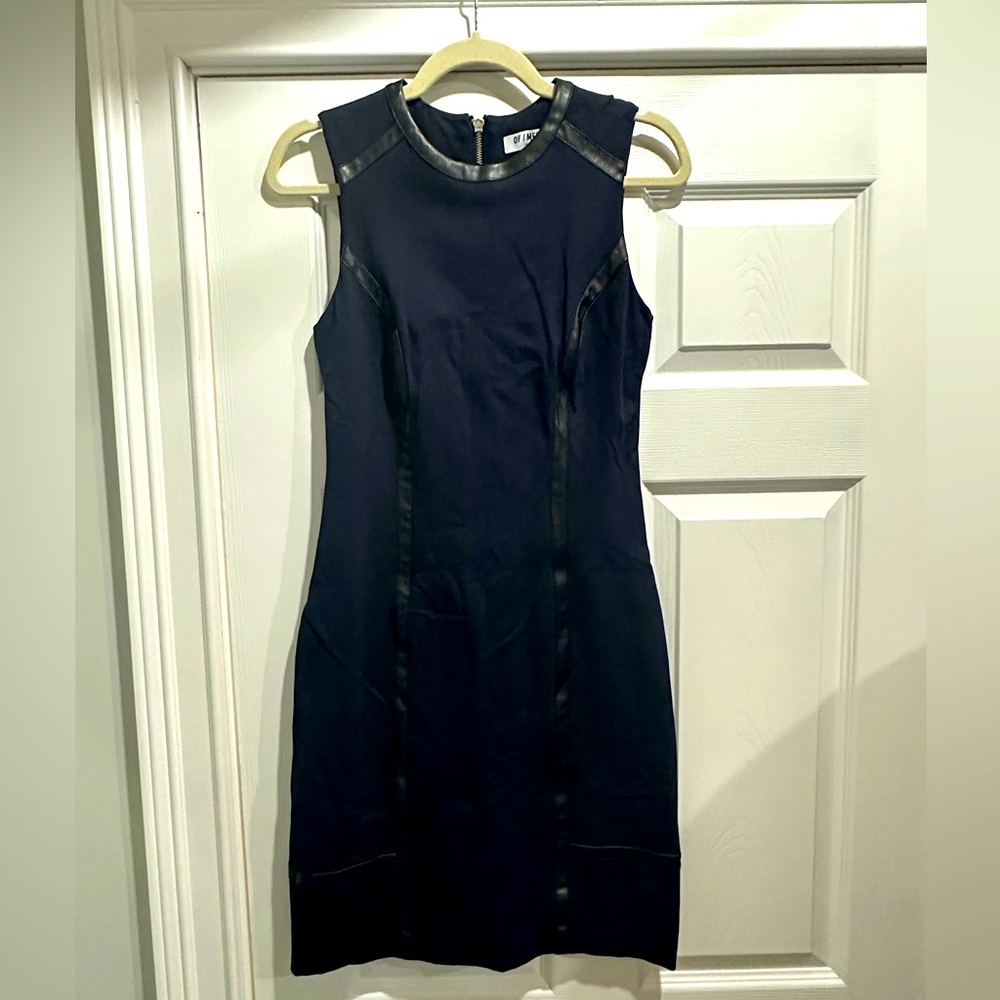 Navy and Black Sleeveless Dress